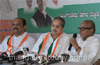 Poojary fumes as DCC  Chief, KPCC General Secretary  exit press meet venue